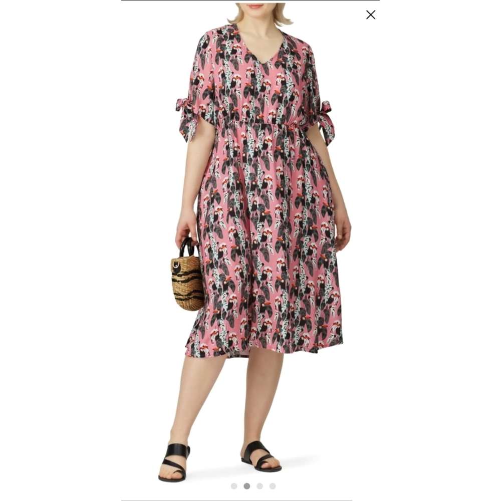 Eloquii Toucan Midi Dress